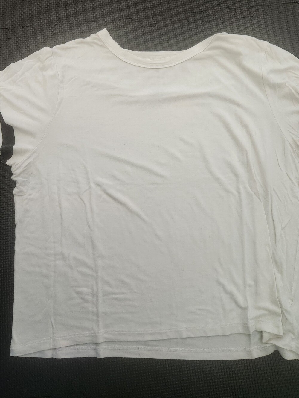 White T-shirt With Black Strips